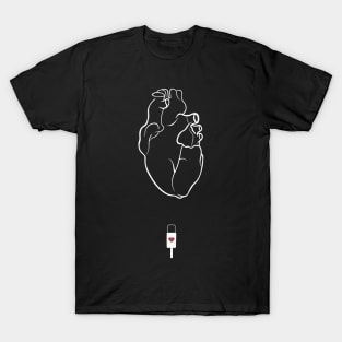 Charging Tired Heart T-Shirt